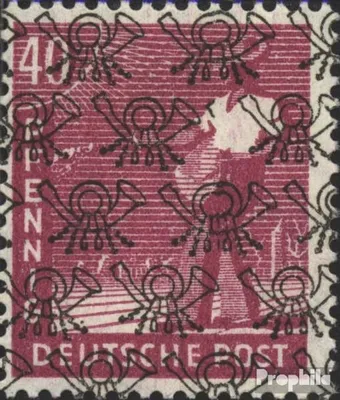 Produktbild von Briefmarken Bizone (Alliierte Besetzung) 1948 Mi 47II postfrisch Posthörnchen (Netzaufdruck)