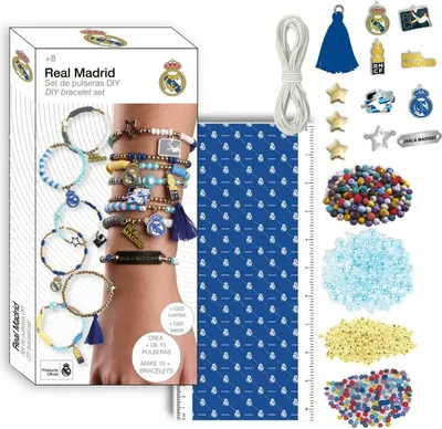 Immagine prodotto di Kit per la realizzazione di bracciali e collane Real Madrid C.F. Bianco
