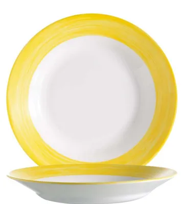Produktbild von Brush Yellow Teller tief 22,5cm - 6 Stück