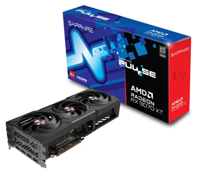 Produktbild von Sapphire PULSE Radeon RX 9070 XT, Radeon RX 9070 XT, 16 GB, GDDR6, 256 Bit, 7680 x 4320 Pixel, PCI Express x16 5.0