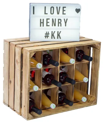 Produktbild von Flaschenregal Henry  12er geflammt