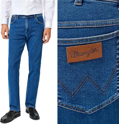 Obrázek produktu pro Pánské džíny WRANGLER, regular fit TEXAS, W32 L36, modré, džíny, baggy jeans, buggy