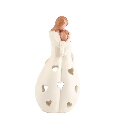 Produktbild von Mutter-Tochter Umarmung LED Kerzenhalter, Geschenk für Muttertag & Geburtstag