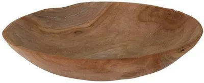 Image de Coupe ronde en teck - décorative et pratique - 1 pièce - 40 x 9 cm