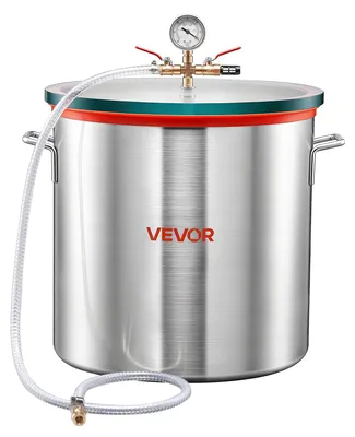 Produktbild von VEVOR Vakuumkammer 56,8 L aus Aluminiumlegierung, Entgasungskammer mit Gehärtetem Glasdeckel, Schlauch und Luftfilter, für Harzguss, Holzstabilisierung und Silikon, Epoxidharz und Ätherische Öle