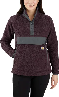 Produktbild von Carhartt Oj4991 Relaxed Fit Fleece Halbreißverschluss-sweatshirt Lila S Lila S