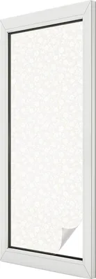Obrázek produktu pro Vitrážová fólie na okna - 146x50 cm - vitrážový vzor - neprůhledná dekorativní fólie na ochranu soukromí - samolepicí, UV ochrana - květinový vzor