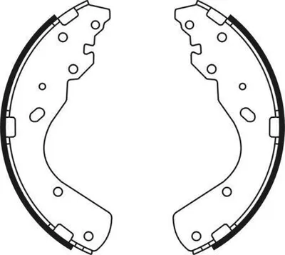 Produktbild von ABE Bremsbackensatz Trommelbremse Hinten für FORD RANGER (TKE) C03044ABE