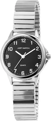 Produktbild von Watch For Damen-Uhr Edelstahl Elegante Zugbanduhr gut lesbar 19,5cm ⌀29mm 14mm breit Geschenke für Frauen Omas Töchter Eleganz im klassischen Design