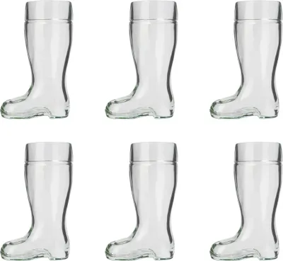 Produktbild von Biergläser, Bierstiefel 6er Set - 0,5 Liter