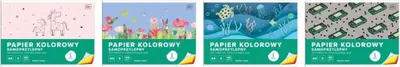 Image de Papier adhésif coloré A4/8K 80 g (10 feuilles) - INTERDRUK