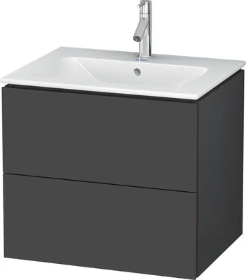 Produktbild von Waschtischunterbau L-CUBE 620x481x550mm graphit matt graphit matt
