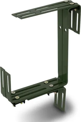 Produktbild von Blumenkastenhalter TYP C Grün 30 kg/ 3-fach verstellbar