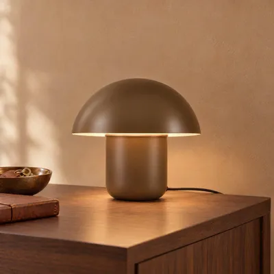 Produktbild von lusenz Tischleuchte Javera maronne E14 25W IP20 Bronze Pilzform
