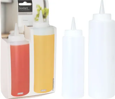 Zdjęcie produktu dla Zestaw 2 Butelek Do Sosów 250/400Ml