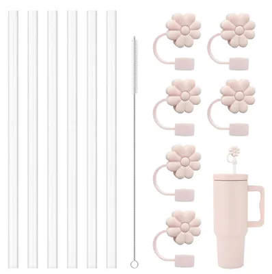 13er-Set Silikon-Trinkhalme 10 mm für Stanley Becher