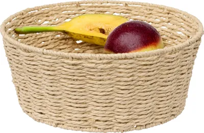 Produktbild von 5Five Obstschale - Metall/Seil - D28 x H11 cm - beige -Obstkorb