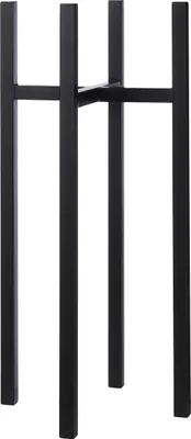 Produktbild von Mica Decorations Ascot Pflanzenständer XL - L34 x B34 x H71 cm - Metall - Schwarz