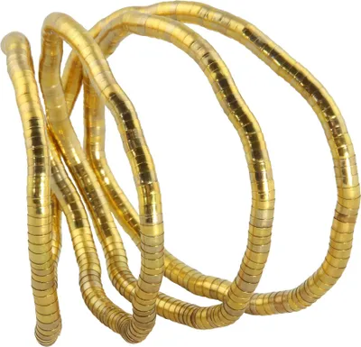Produktbild von Biegsame Halskette Schlangenkette goldfarben dunkel 5mm Kette Armband
