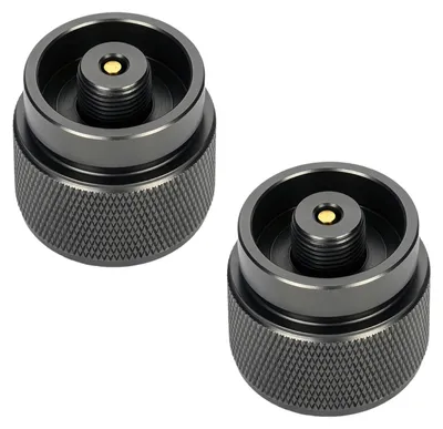 Image de Adaptateur pour cartouches de gaz, pour camping, lot de 2 pièces