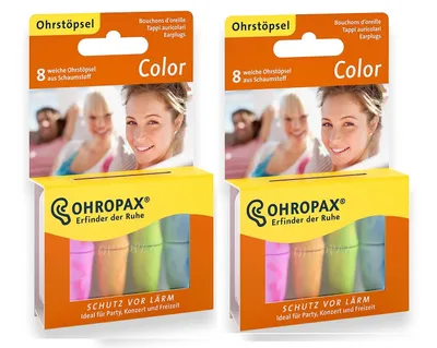 Produktbild von OHROPAX Color Schaumstoff Stoepsel 2x 8 Stück