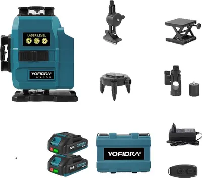 Zdjęcie produktu dla Niwelator laserowy, model 16-liniowy, funkcja samopoziomowania, 2 baterie