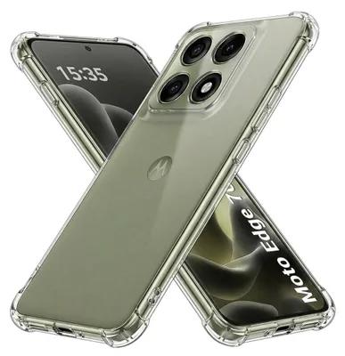 Obrázok produktu pre Puzdro Techsuit – Odolné, priehľadné silikónové puzdro pre Motorola Edge 70 Pro – priehľadné