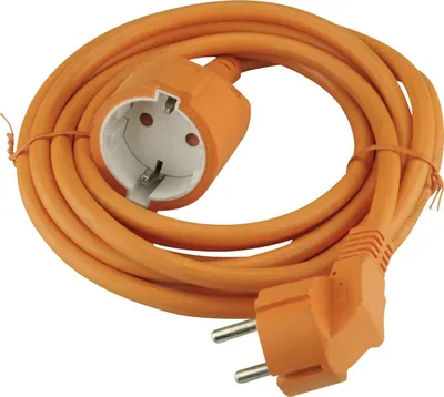 Produktbild von Unitec Verlängerungskabel Innen 3 Meter H05VV-F3G1,5 , orange