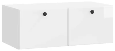 Produktbild von vidaXL Wandmontierter TV-Schrank 78,5 x 41 x 30 cm Hochglanz Weiß