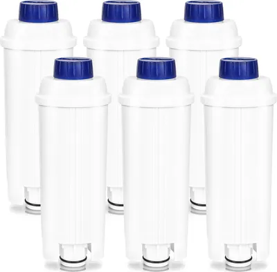 Obrázek produktu pro TolleTour vodní filtr kávový filtr pro plně automatické kávovary Delonghi DLSC002, příslušenství pro kávovary řady ECAM, ETAM a ESAM, balení po 6 kusech