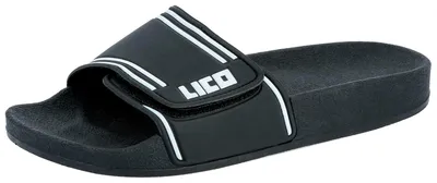 Produktbild von Lico Badepantolette schwarz-weiß Übergröße