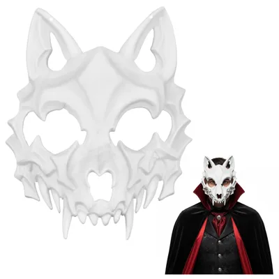 Immagine prodotto di Omgoods - Maschera da lupo per Halloween, ideale per feste di Carnevale
