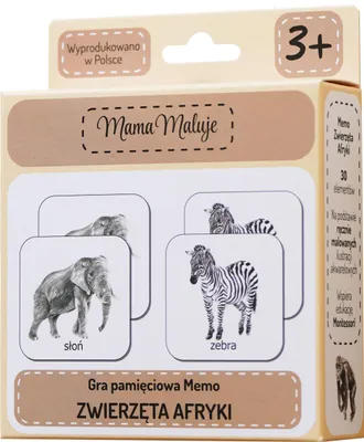 Image de Jeu de mémo sur les animaux africains