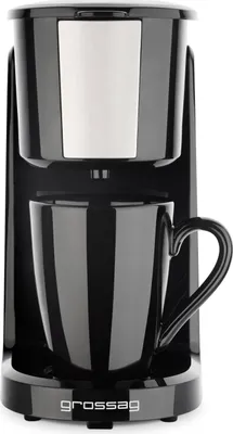 Produktbild von grossag Ein-Tassen Kaffee-Automat KA 8.17 inkl. Porzellan-Tasse 150 ml / Single-Kaffeemaschine (1 Tasse)