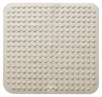 Productafbeelding van Douwmat 48 x 48 cm, antislipmat met zuignappen, khaki, PVC