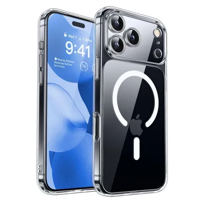 Image de Coque pour iPhone 17 Pro Max – Transparente, compatible MagSafe, protection de l'appareil photo et contre les chocs