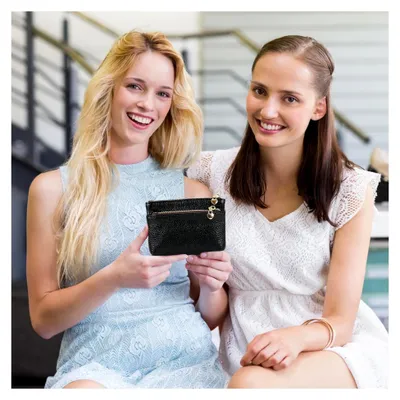 Produktbild von Mini Geldbörse Damen, Geldbörse Damen Klein, Münzbeutel Portemonnaie PolyurethanGeldbeutel Coin Purse Wallet für Frauen