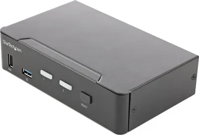 Produktbild von StarTech.com 2 Port HDMI KVM-Switch - Einzelmonitor 4K 60Hz Ultra HD HDR - HDMI 2.0 KVM Umschalter mit 2 Port USB-3.0-Hub (5 Gbit/s)