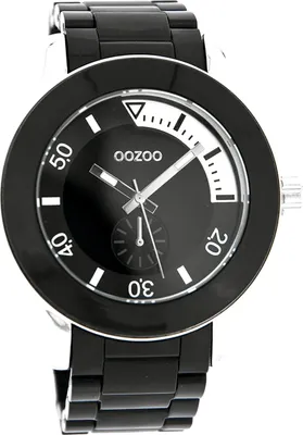 Produktbild von Oozoo Damen Kunststoffarmband Uhr Timepieces schwarz matt Analog Quarzuhr UOC4259A