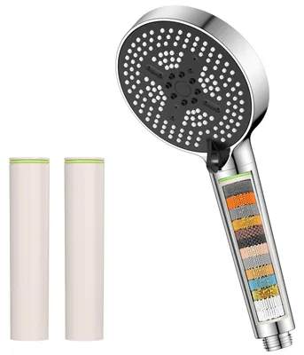 Produktbild von YEAUPE PRO Duschkopf mit Filter, Hochdruck Handbrause 6 Strahlarten,Duschbrause Wassersparend in 25 Schichten, Sparduschkopf für Hartes Wasser,Rest-Ch