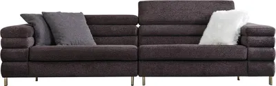 Produktbild von Wohnzimmer Polstersofas Designer 4-Sitzer Couch Brauner Viersitzer Neu