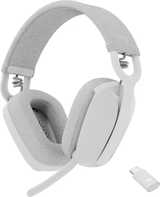 Image de Logitech Zone Vibe Wireless - Casque - circum-aural - Bluetooth - sans fil - adaptateur USB-C via Bluetooth - blanc cassé -  pour Microsoft Teams