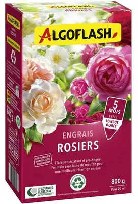 Immagine prodotto di Concime per rose, ALGOFLASH Naturasol, 800 g, UAB