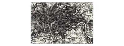 Produktbild von Muralo Fototapete Alte Karte 90 (B) x 60 (H) cm Vlies Tapete Wandtapeten London Schwarz-Weiß Wohnzimmer Schlafzimmer moderne Wandbilder XXL Weltkarte Landkarte 3D Optik Wand Dekoration