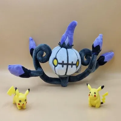 Produktbild von Pokemon Skelabra Kuscheltier - 16 cm Plüschtier Chandelure