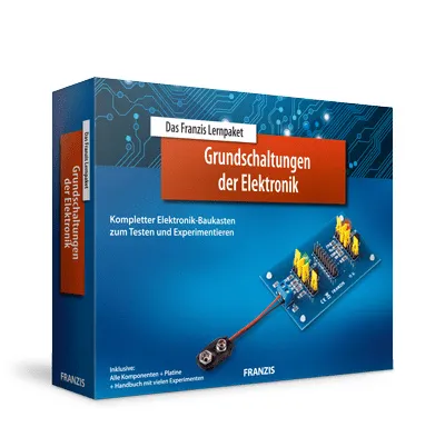 Produktbild von Franzis Verlag Das Franzis Lernpaket Grundschaltungen der Elektronik, Experimentier-Set, Strom, 14 Jahr(e)