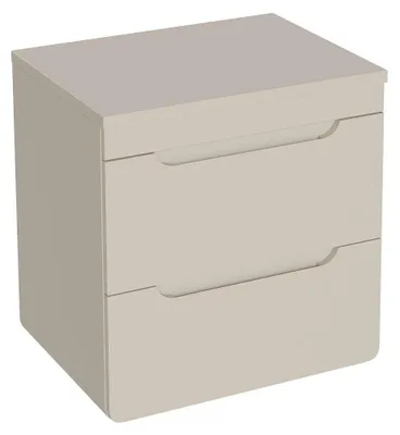 Produktbild von Hängender Waschtischunterschrank mit Ablage - 60 cm - Beige - ARUBA