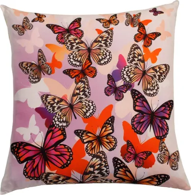 Produktbild von Kissenbezug Fotodruck Schmetterling 1 45x45 cm Zier Kissen Bezug Kissenhülle Dekokissen
