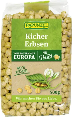 Obrázok produktu pre Rapunzel 703130, 500 g, Cícer, Taliansko, 337 kcal, 1418 kJ, 19 g