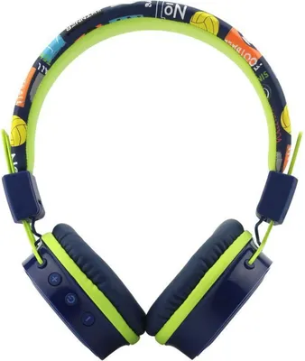 Produktbild von Kinder Bluetooth Kopfhörer HBTM 32BL Blau kabellos Mikrofon Lautstärkeregler 15h Akkulaufzeit